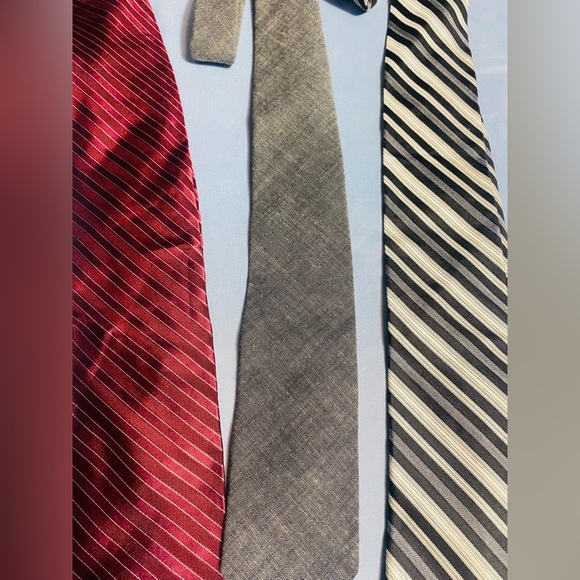 J. Crew Red and Gray Silk Ties Collection - Picture 8 of 9